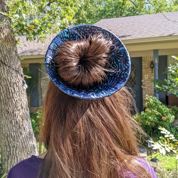 Blue Purple Flower Hair Crown - Picture 10 of 10